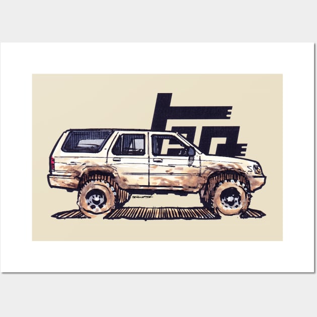 2nd Gen 4Runner TRD - Tan Wall Art by robert1117